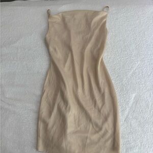 Urban Outfitters satin Cream Mini cocktail Dress
